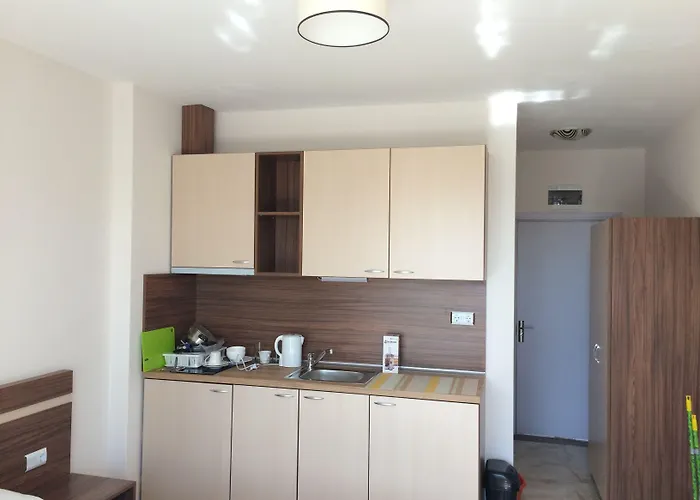 Lägenhetshotell Palm Deluxe Slăntjev Brjag